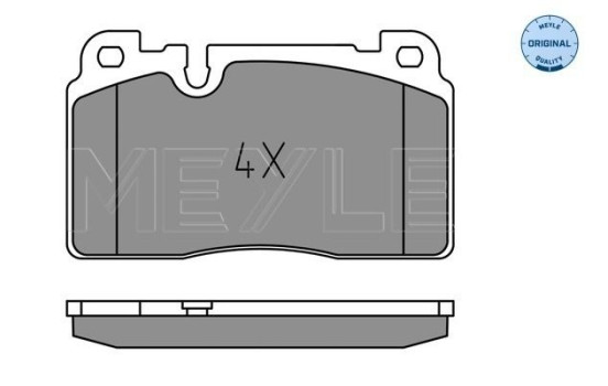 Brake Pad Set, disc brake MEYLE-ORIGINAL Quality 025 256 4317