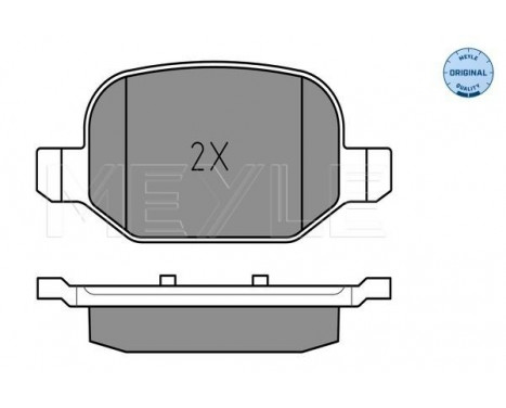 Brake Pad Set, disc brake MEYLE-ORIGINAL Quality 025 256 5217, Image 2