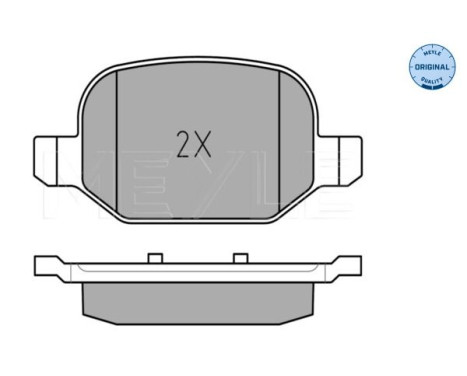 Brake Pad Set, disc brake MEYLE-ORIGINAL Quality 025 256 5217, Image 3