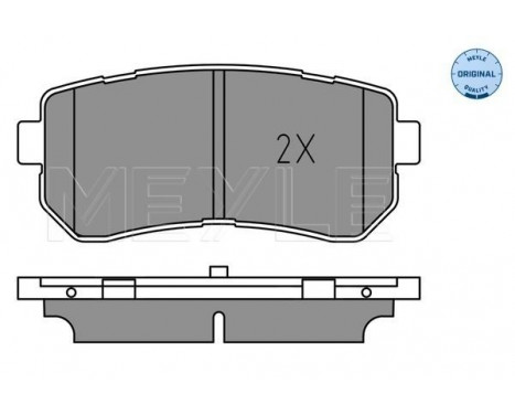 Brake Pad Set, disc brake MEYLE-ORIGINAL Quality 025 256 7716, Image 2