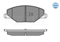 Brake Pad Set, disc brake MEYLE-ORIGINAL Quality 025 256 8118