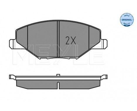 Brake Pad Set, disc brake MEYLE-ORIGINAL Quality 025 256 8118