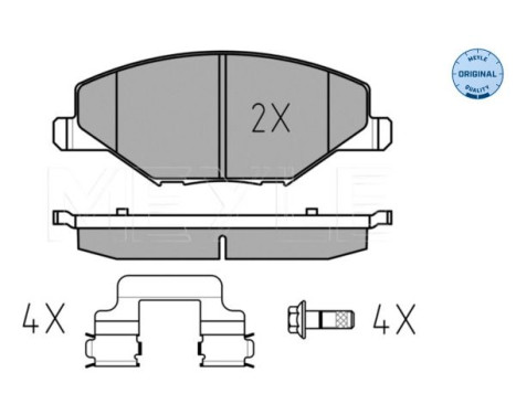 Brake Pad Set, disc brake MEYLE-ORIGINAL Quality 025 256 8118, Image 2