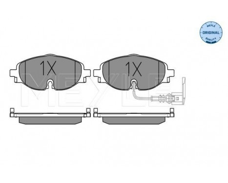 Brake Pad Set, disc brake MEYLE-ORIGINAL Quality 025 256 8320