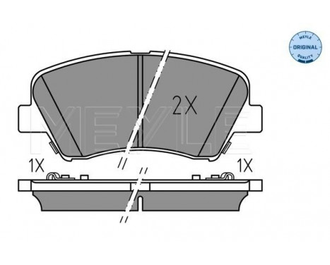 Brake Pad Set, disc brake MEYLE-ORIGINAL Quality 025 256 9218