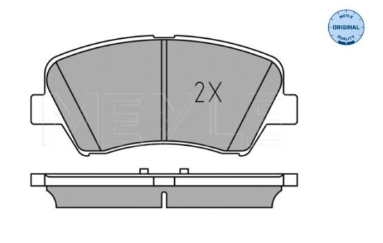 Brake Pad Set, disc brake MEYLE-ORIGINAL Quality 025 256 9218, Image 3