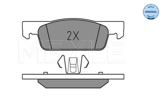 Brake Pad Set, disc brake MEYLE-ORIGINAL Quality 025 257 0217
