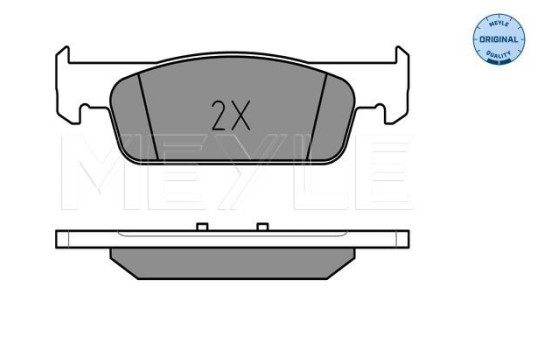 Brake Pad Set, disc brake MEYLE-ORIGINAL Quality 025 257 0217, Image 2