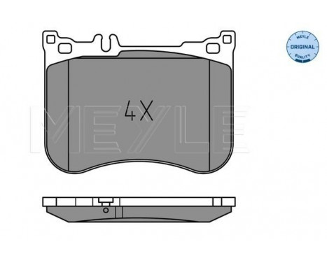 Brake Pad Set, disc brake MEYLE-ORIGINAL Quality 025 257 0617