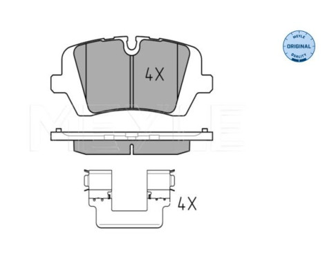 Brake Pad Set, disc brake MEYLE-ORIGINAL Quality 025 257 2016, Image 2