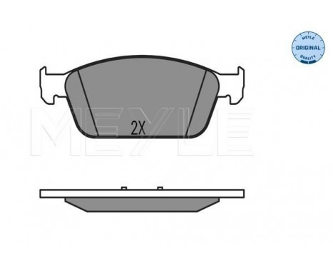 Brake Pad Set, disc brake MEYLE-ORIGINAL Quality 025 257 3618, Image 2