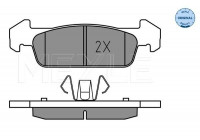 Brake Pad Set, disc brake MEYLE-ORIGINAL Quality 025 257 3817