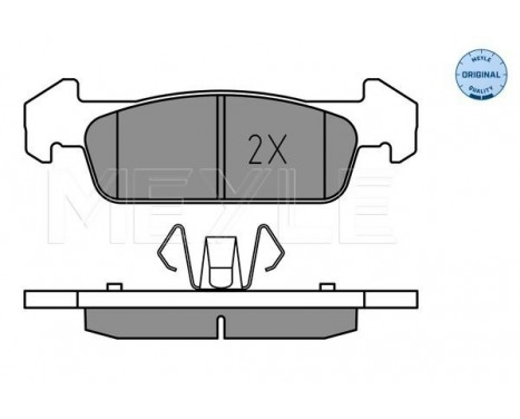 Brake Pad Set, disc brake MEYLE-ORIGINAL Quality 025 257 3817