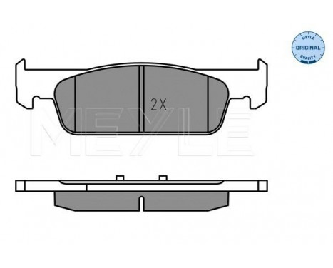 Brake Pad Set, disc brake MEYLE-ORIGINAL Quality 025 257 3817, Image 2