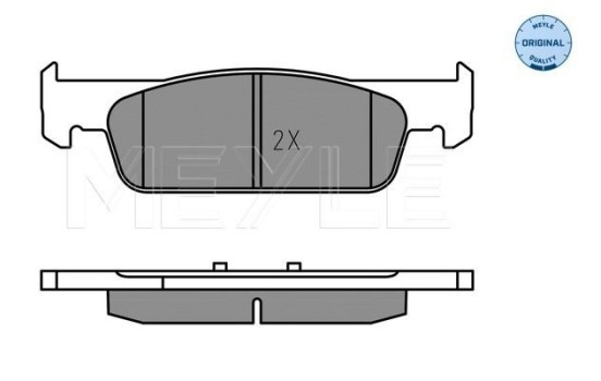 Brake Pad Set, disc brake MEYLE-ORIGINAL Quality 025 257 3817, Image 2