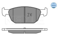 Brake Pad Set, disc brake MEYLE-ORIGINAL Quality 025 258 0417