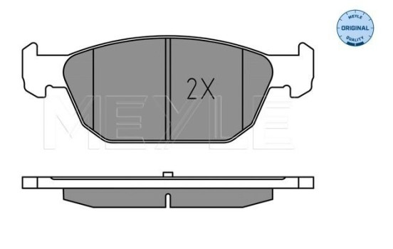 Brake Pad Set, disc brake MEYLE-ORIGINAL Quality 025 258 0417