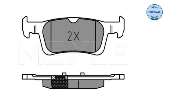 Brake Pad Set, disc brake MEYLE-ORIGINAL Quality 025 258 4116