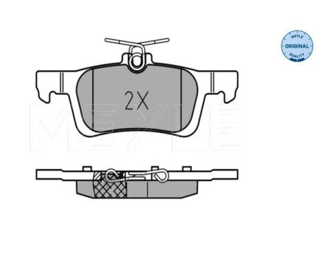 Brake Pad Set, disc brake MEYLE-ORIGINAL Quality 025 258 4116, Image 2