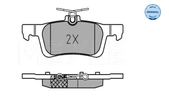 Brake Pad Set, disc brake MEYLE-ORIGINAL Quality 025 258 4116, Image 2