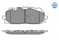 Brake Pad Set, disc brake MEYLE-ORIGINAL Quality 025 258 6117