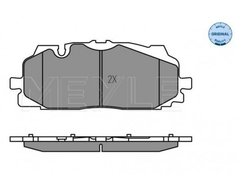 Brake Pad Set, disc brake MEYLE-ORIGINAL Quality 025 258 6117