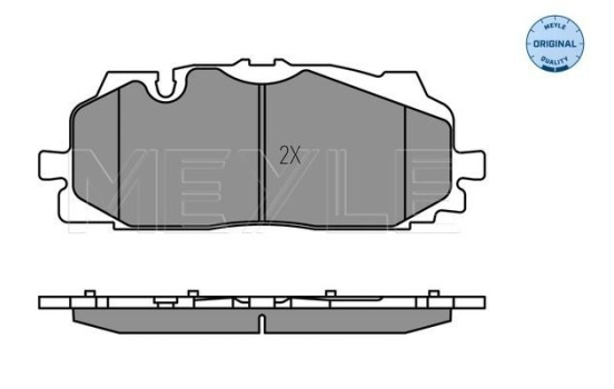 Brake Pad Set, disc brake MEYLE-ORIGINAL Quality 025 258 6117