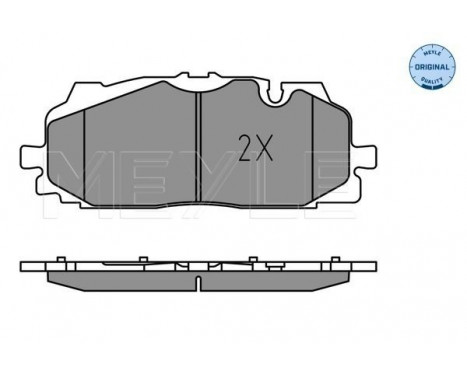 Brake Pad Set, disc brake MEYLE-ORIGINAL Quality 025 258 6117, Image 2