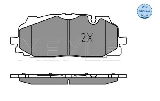 Brake Pad Set, disc brake MEYLE-ORIGINAL Quality 025 258 6117, Image 2