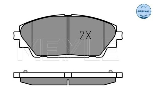 Brake Pad Set, disc brake MEYLE-ORIGINAL Quality 025 258 7516, Image 2