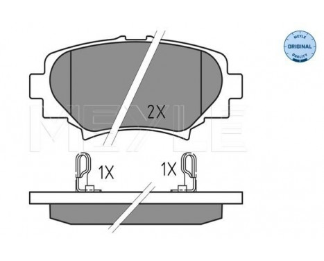 Brake Pad Set, disc brake MEYLE-ORIGINAL Quality 025 258 7814