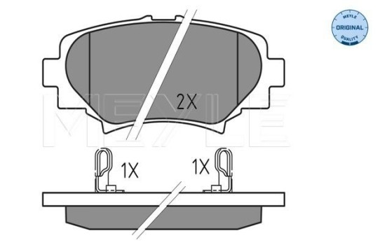 Brake Pad Set, disc brake MEYLE-ORIGINAL Quality 025 258 7814