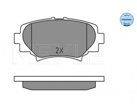 Brake Pad Set, disc brake MEYLE-ORIGINAL Quality 025 258 7814, Image 2