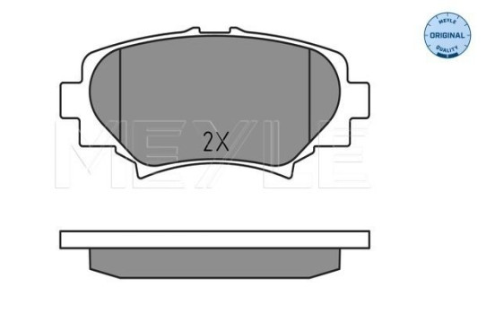 Brake Pad Set, disc brake MEYLE-ORIGINAL Quality 025 258 7814, Image 2