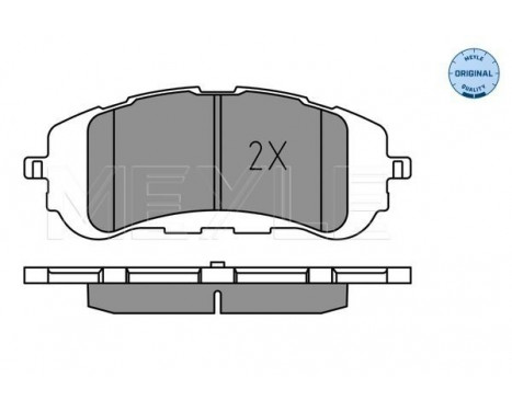 Brake Pad Set, disc brake MEYLE-ORIGINAL Quality 025 258 9518, Image 2