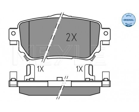 Brake Pad Set, disc brake MEYLE-ORIGINAL Quality 025 259 6515