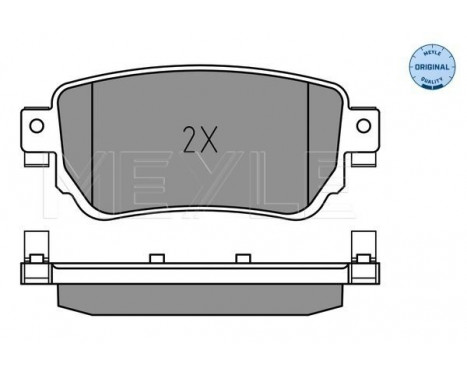 Brake Pad Set, disc brake MEYLE-ORIGINAL Quality 025 259 6515, Image 2