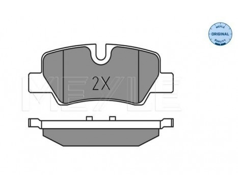 Brake Pad Set, disc brake MEYLE-ORIGINAL Quality 025 259 8016