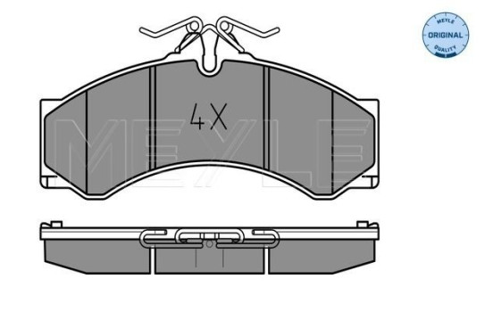 Brake Pad Set, disc brake MEYLE-ORIGINAL Quality 025 290 7620
