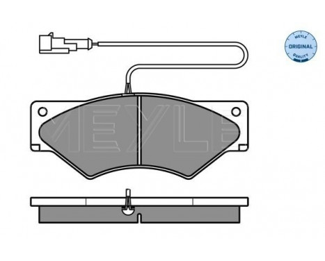 Brake Pad Set, disc brake MEYLE-ORIGINAL Quality 025 291 0720/W