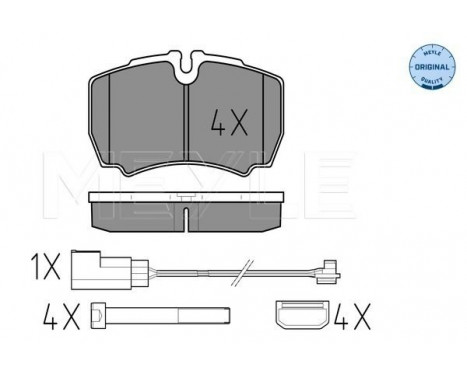 Brake Pad Set, disc brake MEYLE-ORIGINAL Quality 025 291 2320/W