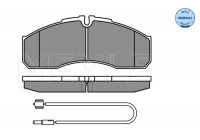 Brake Pad Set, disc brake MEYLE-ORIGINAL Quality 025 291 6020/W