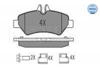 Brake Pad Set, disc brake MEYLE-ORIGINAL Quality 025 291 9019