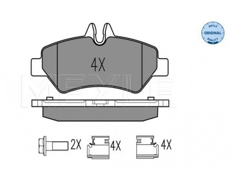 Brake Pad Set, disc brake MEYLE-ORIGINAL Quality 025 291 9019