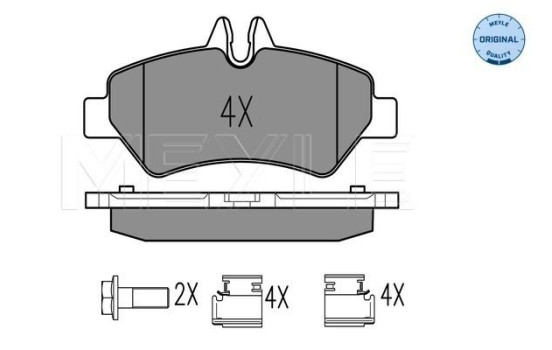 Brake Pad Set, disc brake MEYLE-ORIGINAL Quality 025 291 9019
