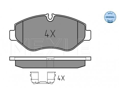 Brake Pad Set, disc brake MEYLE-ORIGINAL Quality 025 291 9220