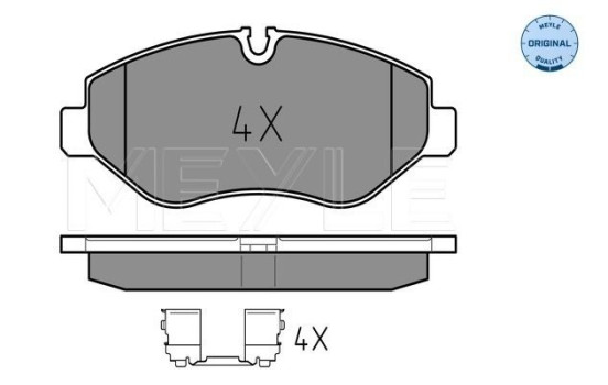 Brake Pad Set, disc brake MEYLE-ORIGINAL Quality 025 291 9220