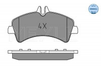 Brake Pad Set, disc brake MEYLE-ORIGINAL Quality 025 292 1720