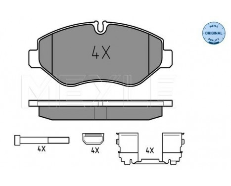 Brake Pad Set, disc brake MEYLE-ORIGINAL Quality 025 292 2920