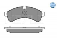 Brake Pad Set, disc brake MEYLE-ORIGINAL Quality 025 292 3122